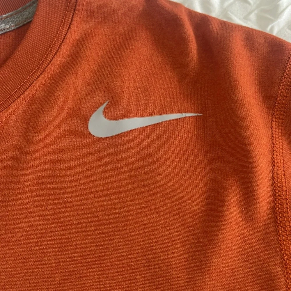 Nike Men's Orange Dri-FIT Shirt - Picture 2 of 4